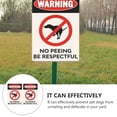 thumbnail image 2 of 2pcs No Dog Peeing Sign Metal No Pooping Peeing Be Respectful Dog Sign for Yard Garden, 2 of 8
