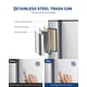 thumbnail image 3 of Yeshouse Cubo de basura de baño con tapa y cubo interior extraíble, cubo de basura pequeño de acero inoxidable de 15 litros con pedal, cubo de basura de metal para tocador, dormitorio, oficina, 3 of 8