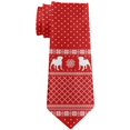 thumbnail image 1 of Ugly Christmas Sweater Pug Puppy All Over Neck Tie, 1 of 2