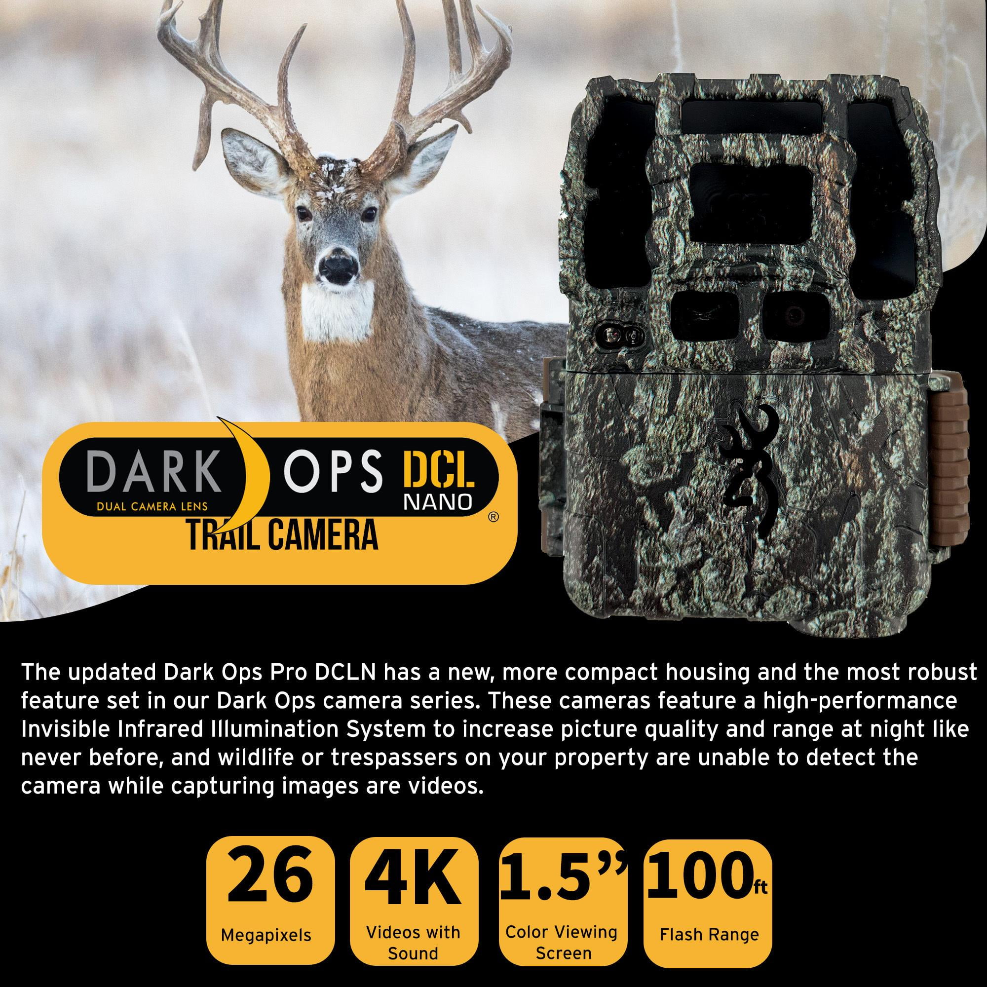 Browning Trail Camera-Dark Ops Pro DCL NANO Trail Camera 4-Pack Bundle with Four 32GB Cards and Card Reader