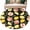 Black, variant on Summer Fruit Round Area Rug 3.3Ft Washable Circle Rugs for Dining Room Table, Spring Botanical Lemon Peach Green Non-Slip Carpet Floor Mats Indoor Outdoor Carpet Runner Aesthetic Home Decor