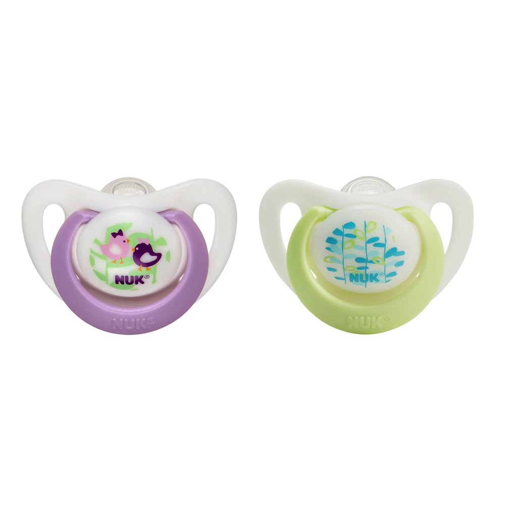 NUK Advanced Orthodontic Pacifiers, 02 Months 2 Counts (Colors May