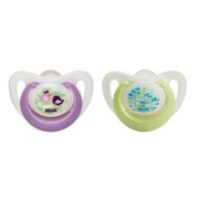 (2 pack) (2 Pack) NUK Advanced Orthodontic Pacifiers, 0-2 Months - 2 Counts (Colors May Vary)