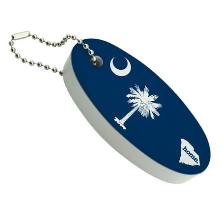 South Carolina SC Home State Flag Officially Licensed Floating Foam Keychain Fishing Boat Buoy Key