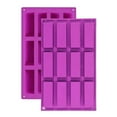 thumbnail image 2 of 12 Grids Rectangle Cake Mold Chocolate Cookie Biscuits Bread Muffin Baking Silicone Mould Tray, 2 of 9