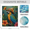 thumbnail image 3 of Diamond Art Kit for Adults, Parrot In Tropical Garden Hat Diamond Painting for Adults Beginners, 5D DIY Diamond Art Painting Kits, Colorful Diamond Painting Craft for Home Decor 12x16, 3 of 7