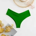 thumbnail image 2 of Bas de Bikini Échancré pour Femmes - Bas de Maillot de Bain Taille Haute Croisé, 2 of 3