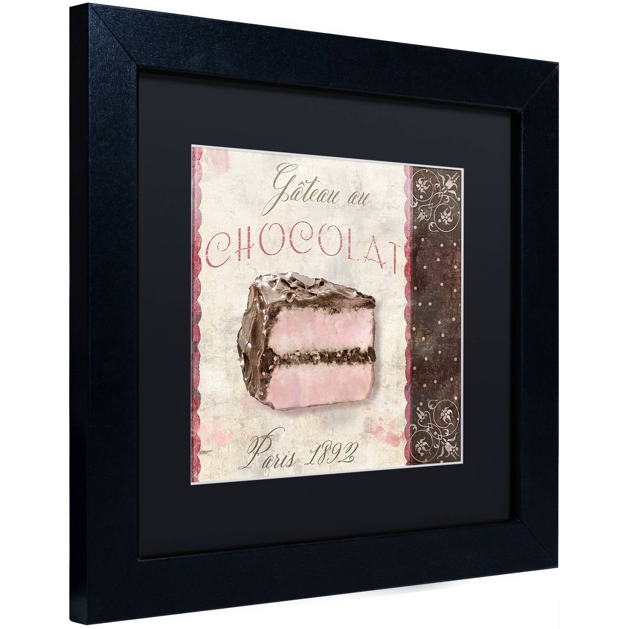 Trademark Fine Art "Patisserie XI" Canvas Art by Color Bakery Black Matte, Black Frame
