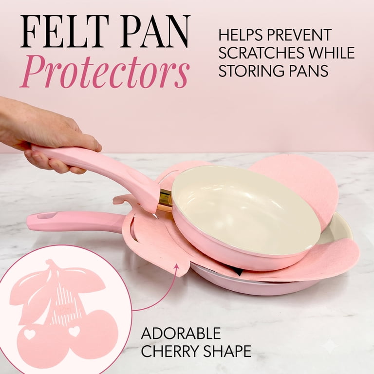 Paris Hilton 10-Piece Ceramic Nonstick Cookware Set, Pink photo 8