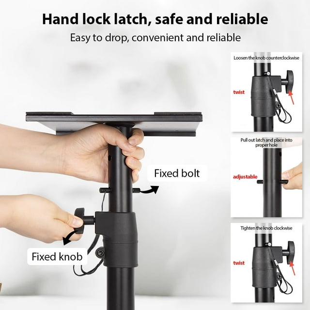 Stands,Sound 1 Pairs Sound Stands Professional Stand Metal 4-8 Inch Pairs -slip Metal Stand Studio Pairs -slip Metal Huiop Stands Stands Stand Qisuo Stands