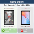 thumbnail image 2 of Fintie Case for Onn. 8.1" Core Tablet (2026 Model) - Premium PU Leather Folio Cover for 8.1-inch onn. Tablet, Black, 2 of 8