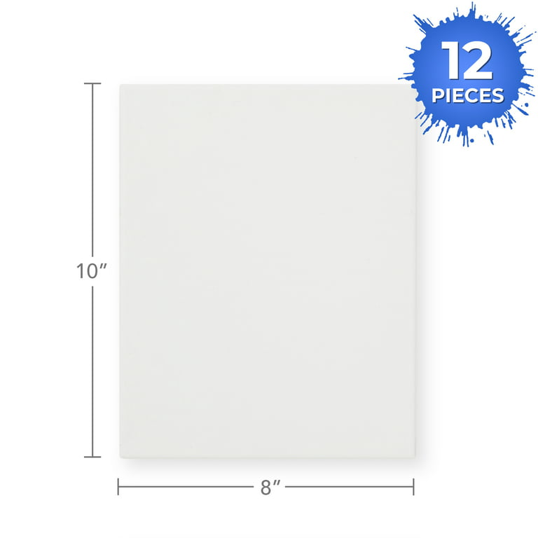 Pre Stretched Canvas Bulk Pack Blank Canvases for Painting Assorted Size  Pre-Stretched Canvases 11x14 8x10 5x7 White Canvas Boards for Painting for