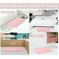 thumbnail image 5 of Home Weavers Waterford Collection 100% Cotton Non-Slip Bathroom Rug Set Machine Washable Toilet Lid Cover, U Shaped Contour, Bathroom Rug, Runner, Pink Color 4 Piece Bath Carpet set, 5 of 8
