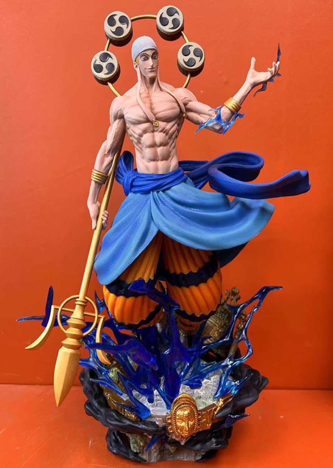 New Enel (combat Ver) Character Anime Model Statue Action Figures Desktop Ornament Popular Decorations Fan Souvenirs Creative Gift Collectable