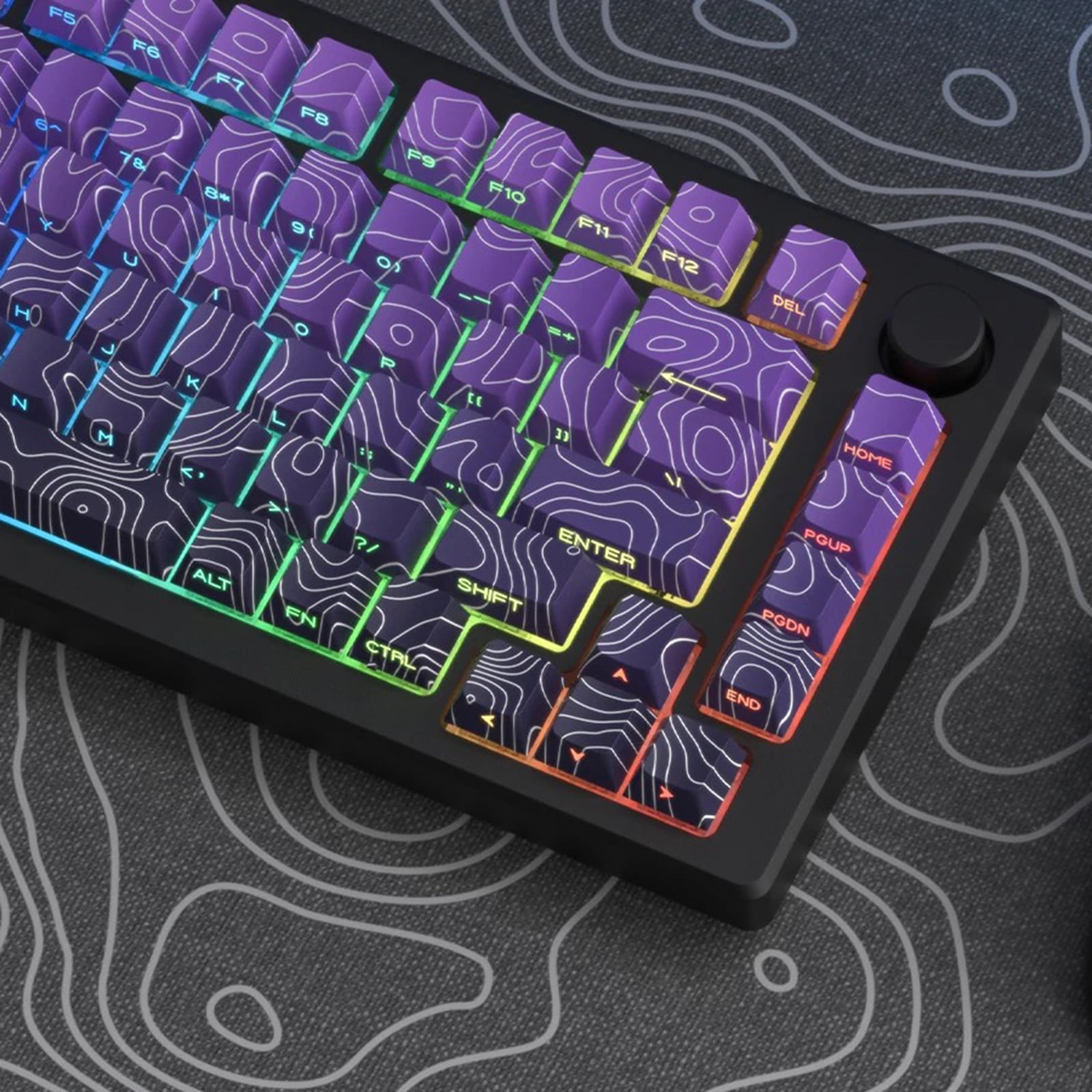 OEM Height Keycaps Contouring Lines Side Printing Mechanical Keyboards Color Optional
