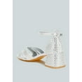 thumbnail image 3 of Babylon Low Block Heel Rhinestone Sandals, 3 of 11