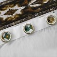 thumbnail image 4 of Castle Fairy Yellow Teal Aztec Black Out Curtains,Western Curtains Pack of 2 (42x63 Each), 4 of 6