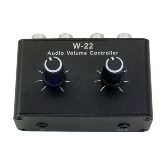 BIBABLYKE Portable 3.5mm Sound Volumes Control Box Mini Inline Volumes Adjuster Mini Sound Controller for Headphones & Speakers