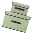 thumbnail image 4 of Caja de almacenamiento plegable de 2 piezas, no tejida, rectangular, tela, cesta de ropa, contenedor de juguetes con tapa tholdsy HA8413-06B, 4 of 7