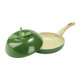 thumbnail image 3 of Sartén antiadherente con mango cómodo para saltear y compatible con cocinas de inducción En forma de aguacate, 3 of 9