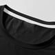 thumbnail image 4 of Playeras Elvqul Hombre de Color Sólido Casual Negro Manga Corta Deportivas Cuello Redondo, 4 of 7