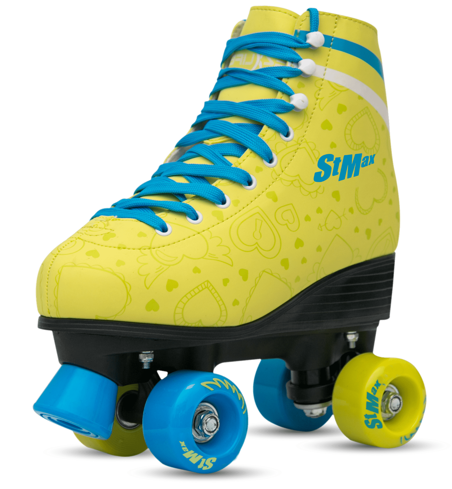 Stmax Quad Roller Skates for Women Size 6 Derby classic vintage flower print 
