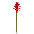 thumbnail image 2 of Nearly Natural 23" Star Bromeliad Artificial Flower (Set of 6), Red, 2 of 3