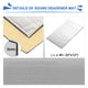 thumbnail image 2 of 27 piezas 50x30cm 197mil/5mm 43,4 pies Cuadrados Bloque De Calor Estera Insonorizante Amortiguador De Sonido Alfombrilla Aislante Cara De Papel De Aluminio Intensivo, 2 of 7