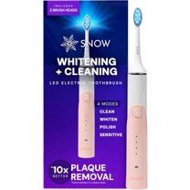 Snow LED Electric Toothbrush Gen 2 - Rechargeable Electronic Brush for Adults - Sonic Technology w/LED Light Whitening & Cleaning Powered w/Sonic Technology for Oral Routine Coastal Sunset Pink Gen2