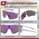 thumbnail image 5 of 1 juego de gafas de motocicleta anti-reflejo Tri-Acetyl Cellulos UV400 gafas de sol para deportes al aire libre para motocross, bicicleta de tierra, ATV, lente púrpura, marco blanco, 5 of 6