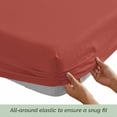 thumbnail image 6 of Elegant Comfort Deep Pocket 4-Piece Bed Sheet Set, Ultra-Soft Microfiber, Luxury Bedding Gift, Full, Rust, 6 of 7