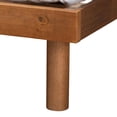 thumbnail image 5 of Baxton Studio Elitia Gray Fabric and Walnut Brown Wood King Size Platform Bed, 5 of 12