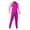pink, variant on 2025 2mm long sleeve diving suit. one-piece sun protective wetsuit for snorkeling and swimming