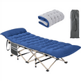 thumbnail image 6 of Yaheetech Portable Camping Cot with Mat and Carry Bag, Gray Cot/Blue Pad, 6 of 7