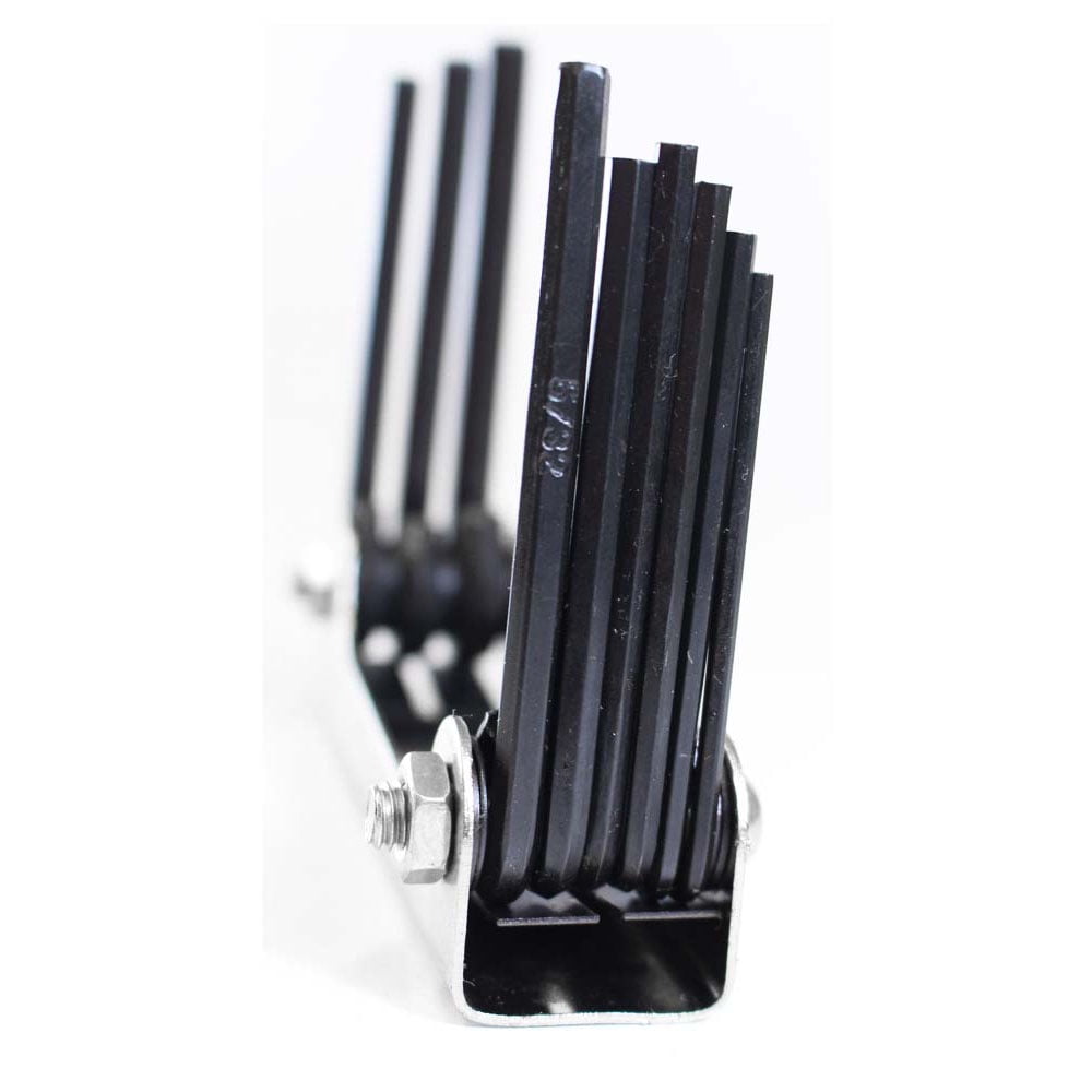 9-Piece Folding Hex Key Set - Black Oxide Finish For Bikes & Tools