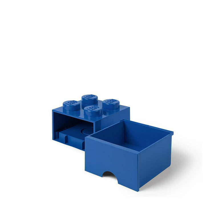 jeg fandt det hellig Odysseus LEGO Storage Brick Drawer 4, Bright Blue - Walmart.com