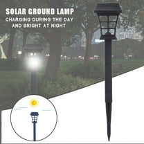 Solar Powered LED Garden Lights for Lawns, Sidewalks & Courtyards - IP44 Waterproof Outdoor Solar Lights with Auto On/Off, 6H Runtime, 40cm Stainless Steel Design