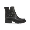 thumbnail image 3 of ZODIAC Womens Black Buckle Accent Cut Out Miller Round Toe Block Heel Zip-Up Leather Boots Shoes 8.5 M, 3 of 4