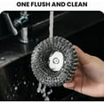 thumbnail image 6 of Steel Wool Scrubber with Handle, Upgrade Heavy Duty Stainless Steel Dish Scrubber for Cleaning Dishes, Iron Pots, Stoves, Kitchen Sink, 6 of 7