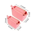 thumbnail image 3 of PULLIMORE Purse Organizer Insert, Felt Bag Organizer with Zipper, Handbag & Tote Shaper, For Speedy Neverfull（Pink,L）, 3 of 9