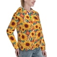 thumbnail image 6 of Cauagu Diamond Bohemian Sunflower for Women's Hooded Sweatshirts Pullover Hoodie for Women Fall Workout Sweat Long Sleeve Preppy Sweatshirts-Large, 6 of 7