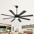 thumbnail image 3 of ALKAFY 65 Inch Ceiling Fan with LED and Remote Control, 8 Blades for Large Room Indoor/Covered Outdoor, 3 of 8