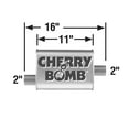 thumbnail image 2 of AP Exhaust 16807CB Muffler- Cherry Bomb Turbo, SM. OVAL-O/C 16IN OAL, 2IN, 2 of 4