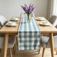 thumbnail image 5 of Linen Blend Checkered Tablecloth for Dining Table Indoor Outdoor Decoration, Rustic Farmhouse Table Runner for Wedding Party Banquet Home Decor, 5 of 5
