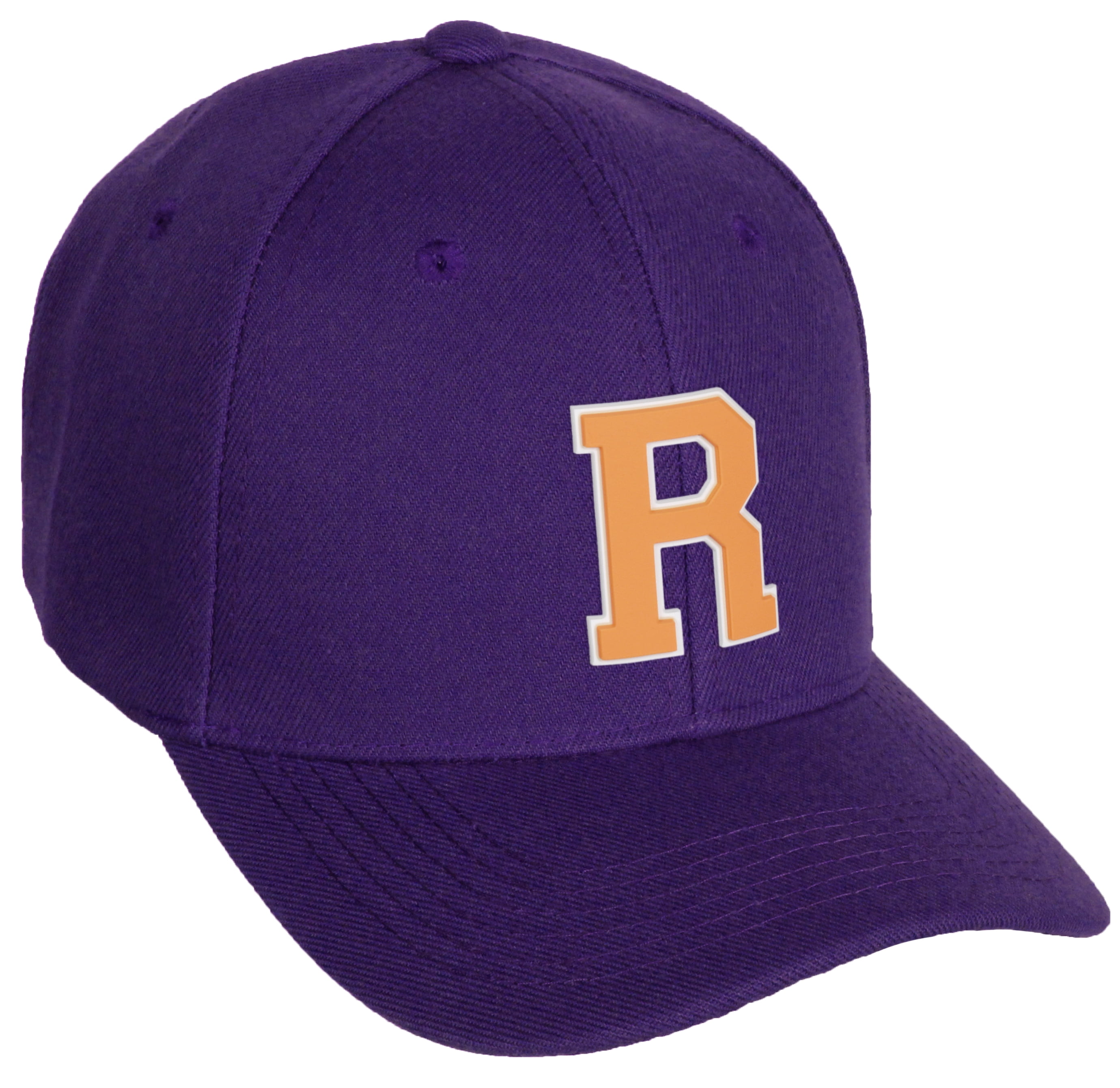 Letter R Hat Daxton Classic Baseball Hat Custom A to Z Initial Team White Neon ...
