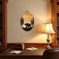 thumbnail image 4 of Canvas Wall Art Bear Elk Moose Forest Landscape Hunting Theme Woodland Woodland Animal Oval Framed Canvas Prints Hunting Theme Wall Hanging Decor for Cabin Lodge 8.6"x11.4", 4 of 7