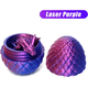 thumbnail image 3 of Easter Dragons 3D- printed drakeägg med drake inuti Crystal Dragon Fidget Toy för full ledad drake för vuxna för hemkontorsdekoration Silk Red, 3 of 5