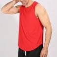 thumbnail image 6 of ameIAEA Men's Tank Top Workout Sleeveless Crewneck Casual Gym Shirts Solid Color Summer Beach Tops, 6 of 6