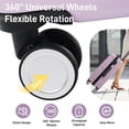 thumbnail image 2 of Hardshell Luggage Sets 3 Piece, Lightweight Luggage Set with Handle Password Lock, 360° Spinner Wheels, 3-Step  Adjustable Height, Double Zipper, for Outdoor, Travel, Holiday, Purple(20in/24in/28in), 2 of 8