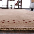 thumbnail image 5 of Rugsotic Carpets Handmade Rugs Hand Knotted Loom Rectangle 8'x11' Light Brown Wool for Indoor Use, 5 of 9